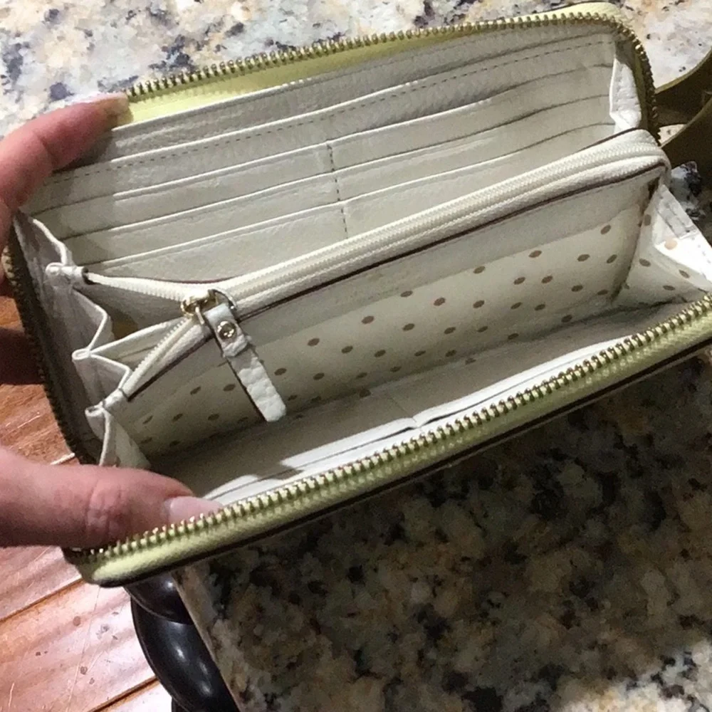 Kate Spade Yellow Long Wallet